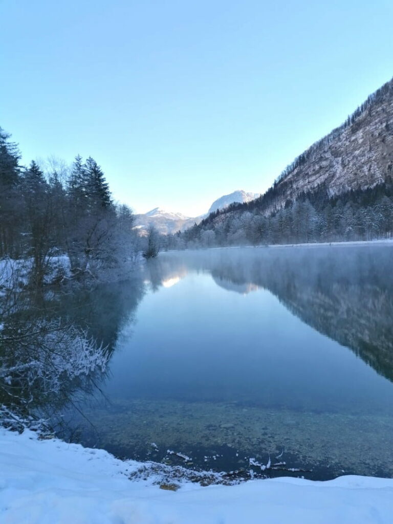 Nach dem Gollinger Wasserfall Winter - Erlebnis ins magische Bluntautal winterwandern