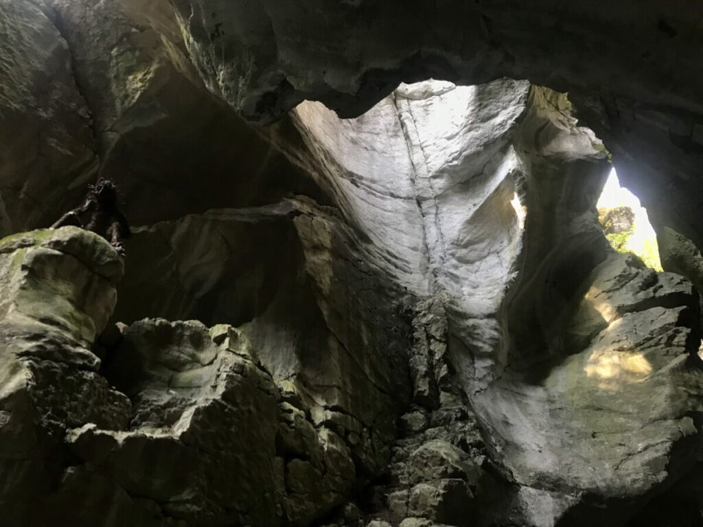 Der Bereich der "Dunklen Klamm" in der Lammerklamm