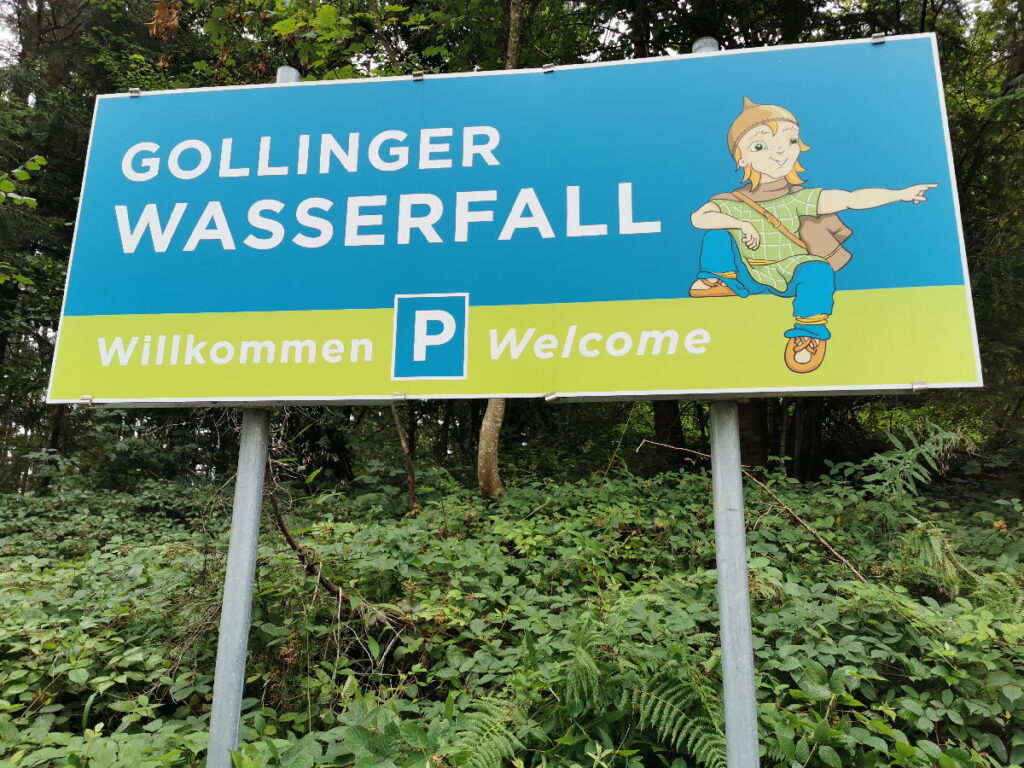 Am Gollinger Wasserfall parken - das ist zu beachten!