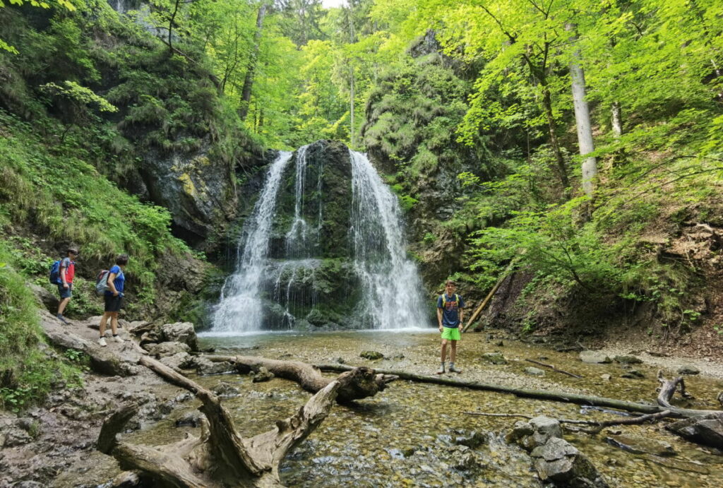 schöne Wasserfälle in Bayern: Josefsthaler Wasserfälle zwischen Schliersee und Spitzingsee